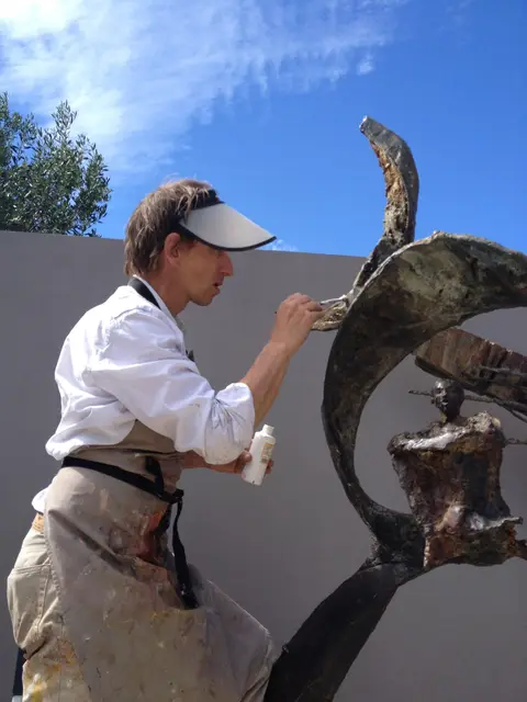 Portrait of Guy Ferrer, painter and sculptor