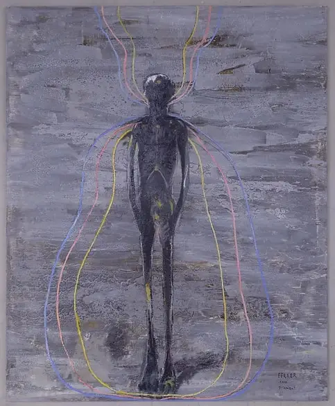 Filament, Acrylic and oil on linen canvas, 2017